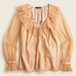 J.Crew Clipped Dot Top NEW